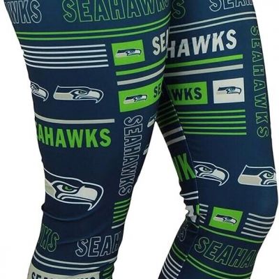 Zubaz NFL Women's Seattle Seahawks Column 24 Style Leggings